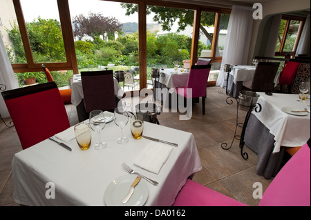 La salle de dégustation, restaurant, Le Quartier Francais, Franschhoek, Afrique du Sud Banque D'Images