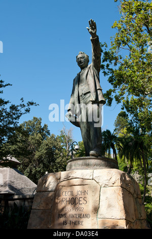 Cecil John Rhodes statue, le jardin, Le Cap, Afrique du Sud Banque D'Images