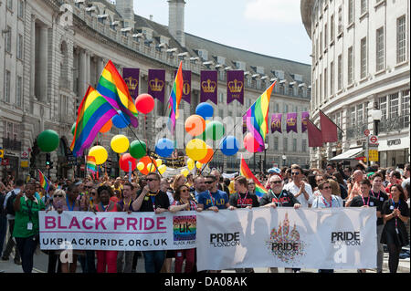 Londres, Royaume-Uni. 29 juin 2013. La London Pride Parade sur Regent's Street à Londres. Photographe : Gordon 1928/Alamy Live News Banque D'Images