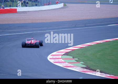 Fernando Alonso à Abbey, Silverstone GP libres 2 2013 Banque D'Images