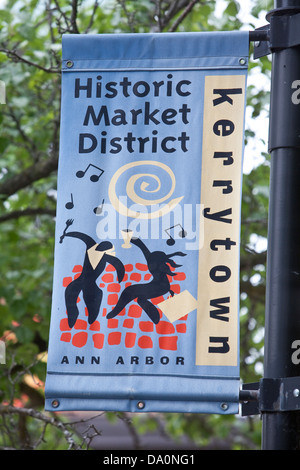 Quartier Historique Du marché de Kerrytown est vu à Ann Arbor, Michigan Banque D'Images