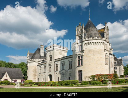 Château de Brézé, dans la vallée de la Loire, France Banque D'Images