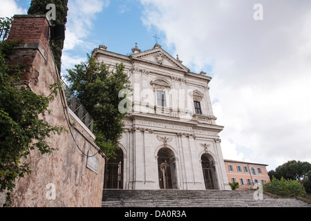 Le San Gregorio Magno au Celio église à Rome, Italie. Banque D'Images