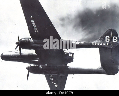 420Th Escadron de chasse de nuit - Northrop P-61A-10-no 42-39368 Veuve noire Banque D'Images