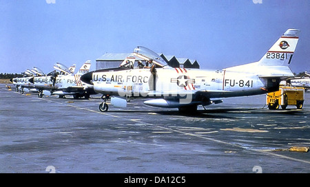 324e Escadron Fighter-Interceptor - North American F-86D-40-NA Sabre - 52-3841 Banque D'Images