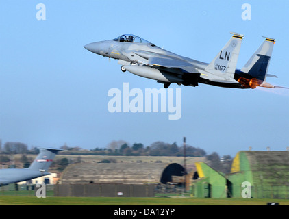 493e Escadron de chasse d - McDonnell Douglas F-15C-42-MC Eagle - 86-0167 Banque D'Images