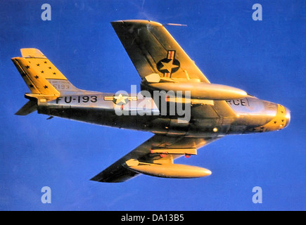 531e Escadron Fighter-Bomber - North American F-86F-35 Sabre-NA - 52-5193 Banque D'Images