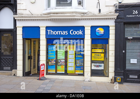 Thomas Cook, agence de voyages, Durham Banque D'Images