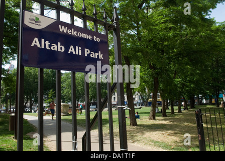 Altab Ali Park Tower Hamlets London UK Whitechapel Whitechapel High Street. HOMER SYKES Banque D'Images