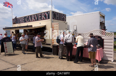 Magasin d'alimentation à la découpe dans les escadres et les roues North Weald Essex Banque D'Images