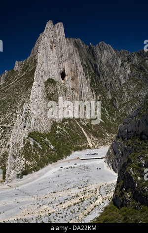 La Huasteca Canyon, près de Monterrey, au Mexique. Banque D'Images