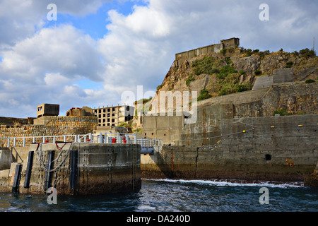 Gunkanjima, Nagasaki, Japon. Banque D'Images