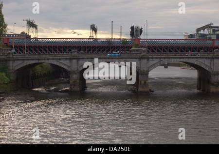 La Jamaïque Pont sur la rivière Clyde à Glasgow, Ecosse Banque D'Images