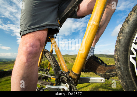 Une armature en bambou bike développé par le Dr Shpend-Gerguri James-Broughton et Dr de l'Université d'Oxford Brookes. Banque D'Images