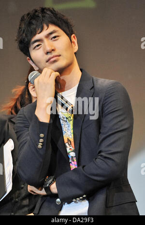 Lee Jin-wook, Jun 30, 2013 : Tokyo, Japon : l'acteur coréen Lee Jin wook assiste à un événement de service du ventilateur à Tokyo, Japon, le 30 juin 2013. Banque D'Images