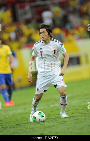 Yasuhito Endo (JPN), le 15 juin 2013 - Football : Coupe des Confédérations de la fifa, Brésil 2013 match du groupe A entre le Brésil 3-0 le Japon à l'Estadio Nacional de Brasilia, Brésil. (Photo par Hirano et Yoshihige/AFLO) Banque D'Images