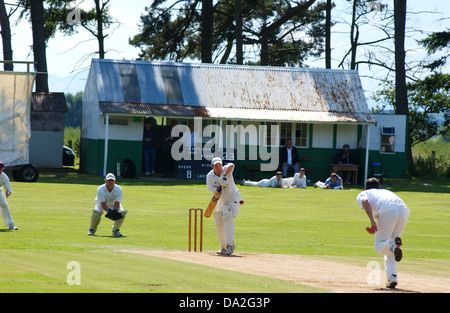 Harcourt county cricket ground, Stanton sur Hine Heath, Shropshire, Angleterre Banque D'Images