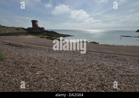 À Jersey Cove Archirondel dans les îles de la Manche. Banque D'Images