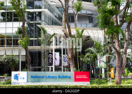 National Library Board Building, Victoria Street, Singapour Banque D'Images