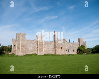 Framlingham Castle médiévale, un château normand dans un marché de la ville historique dans la région de Suffolk Banque D'Images