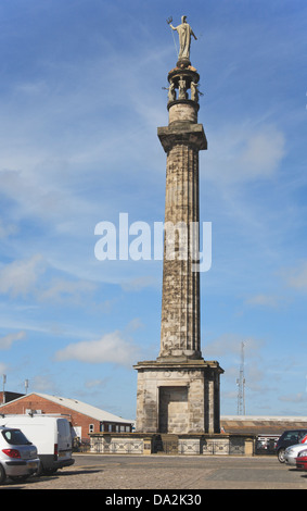 Le monument à Britannia Denes Sud, Great Yarmouth, Norfolk, Angleterre, Royaume-Uni. Banque D'Images