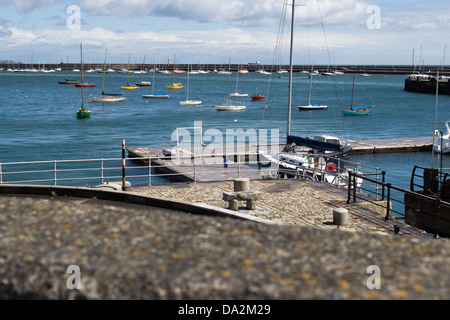 Port de Dún Laoghaire Co., Dublin, Irlande. Banque D'Images