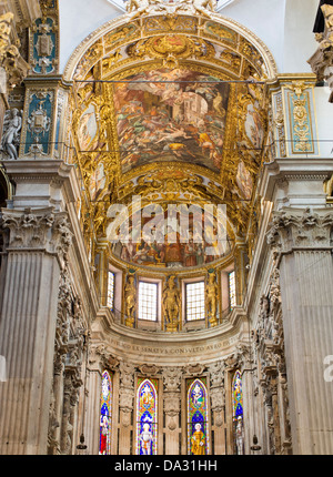 L'intérieur de la cathédrale San Lorenzo de Gênes, Italie 10 Banque D'Images