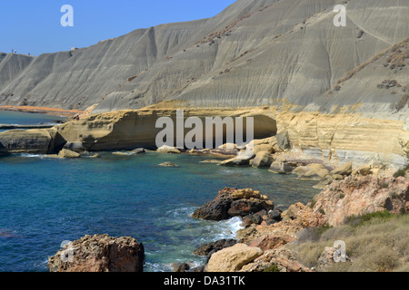 Gnejna bay, Malte. Banque D'Images