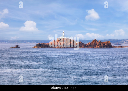 La Corbiere lighthouse, St Brelade, Jersey, United Kingdom Banque D'Images