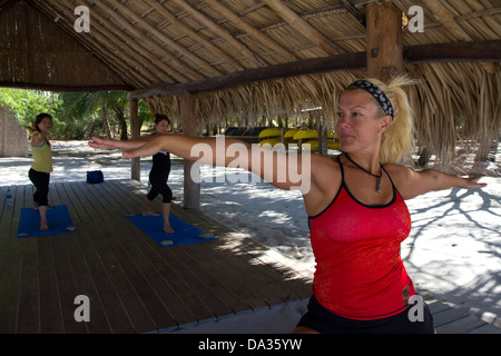 Cours de conduite par Waterleaf MacMahon, Morgan's Rock Hacienda & Ecolodge, Nicaragua Banque D'Images