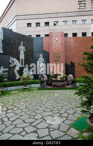 Lieu de mémoire dans l'ancienne prison de Hoa Lo, aka, Hilton de Hanoi à Hanoi, Vietnam Banque D'Images