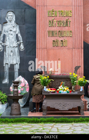 Lieu de mémoire dans l'ancienne prison de Hoa Lo, aka, Hilton de Hanoi à Hanoi, Vietnam Banque D'Images