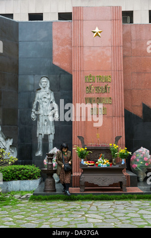 Lieu de mémoire dans l'ancienne prison de Hoa Lo, aka, Hilton de Hanoi à Hanoi, Vietnam Banque D'Images