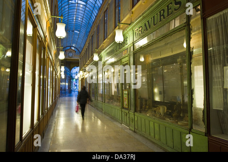 Passage du Bourg-l'Abbé 19e siècle passage couvert à Paris 2ème arrodissement Banque D'Images