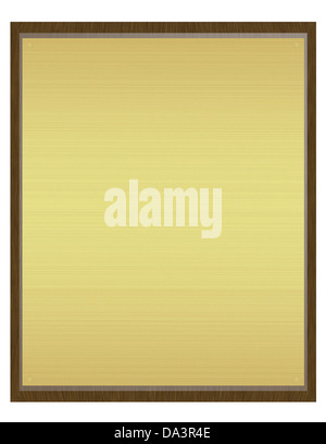 Le Rendu 3D d'une plaque Banque D'Images