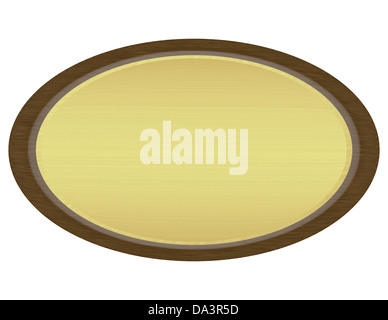 Le Rendu 3D d'une plaque Banque D'Images