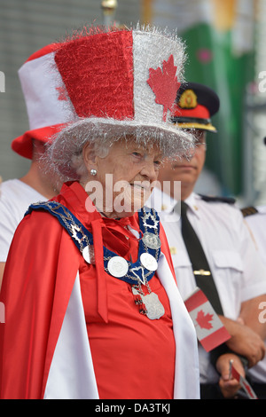 Hazel McCallion, mairesse de la fête du Canada, le 1 juillet 2013 Banque D'Images