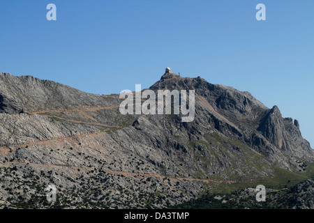 Plus haut sommet de la Sierra de Tramuntana (chaîne de montagnes de Tramuntana) sur la côte nord-ouest de l'île espagnole des Baléares Banque D'Images