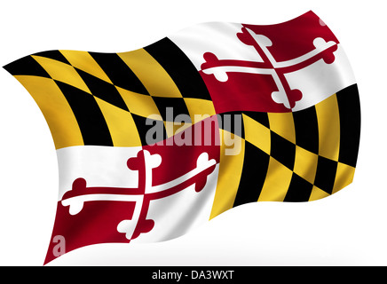 Maryland (USA) Drapeau Banque D'Images