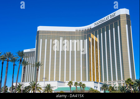 Le Mandalay Bay Resort and Casino à Las Vegas. Banque D'Images