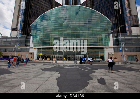 Le siège social de General Motors est vu à Detroit Renaissance Center Banque D'Images