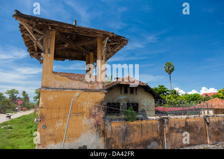 La prison provinciale de Kampot et Watch Tower - la province de Kampot, au Cambodge Banque D'Images