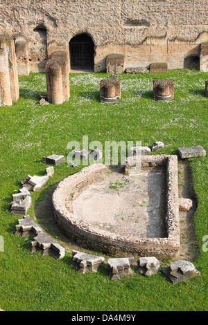 Thermae bains dans la colline du Palatin de Rome, Italie Banque D'Images