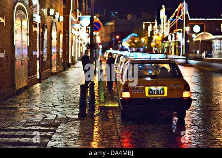 Red Brick Warehouse District de Hakodate, Hokkaido, Japon. Banque D'Images