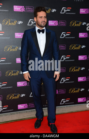 Spencer Matthews arrivent pour le photocall au Grand Prix fundrises à billes pour les enfants atteints de cancer 'CLIC Sargent'in London Banque D'Images