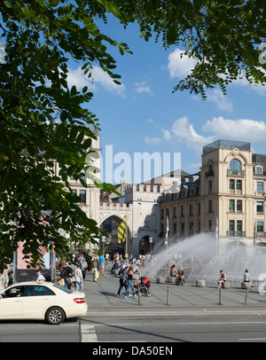 Karlsplatz Stachus à Munich, Bavière, Allemagne Banque D'Images