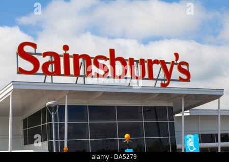 Sainsbury's sign Banque D'Images