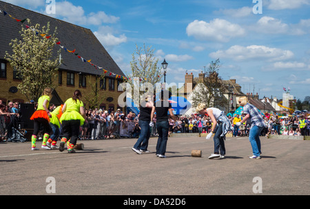 Le village de Stilton fromage jour annuel du mois de mai Concours matériel roulant Banque D'Images