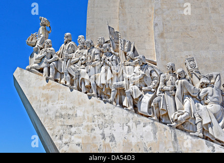 Padrao dos Descobrimentos ou Monument des Découvertes et memorial statue à Belem Lisbonne, Portugal. Banque D'Images