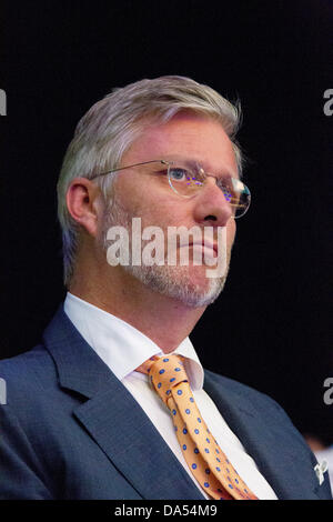 Le Prince Philippe de Belgique, Duc de Brabant, qui va maintenant devenir roi sur l'abdication de son père, le Roi Albert II. Banque D'Images